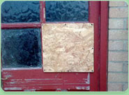 boarded up Newton Aycliffe